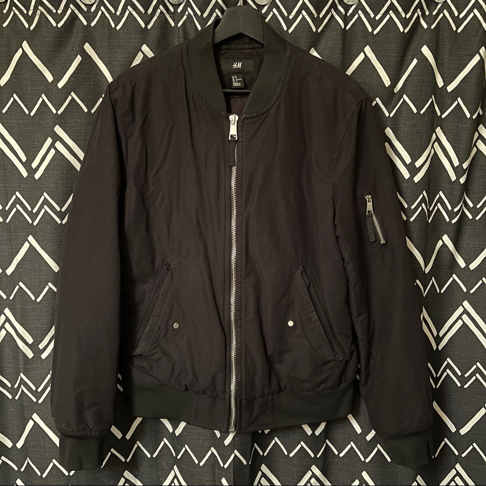 H&M bomber in black